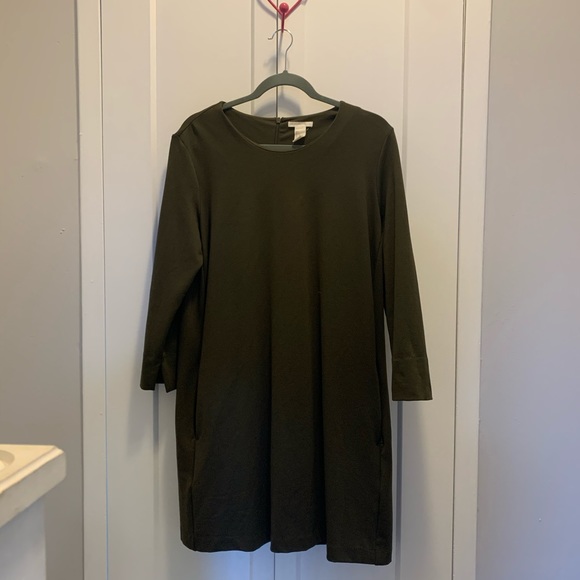 H&M Olive Smock Dress - Picture 1 of 3